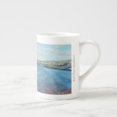 Roodbaarzen Sandbars - mok van beenderporselein (Rechts)