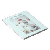 Roodbaarzen sneeuwscopen notitieblok (Schuin)