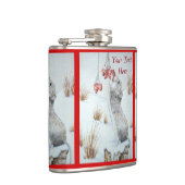 Roodbaarzen sneeuwscurve heupfles (Rechts)