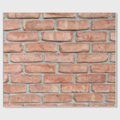 Roodbakstenen muur 's ochtends cadeaupapier (Vlak)