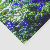 Roodbal met groene kerstboom tissuepapier (Detail)