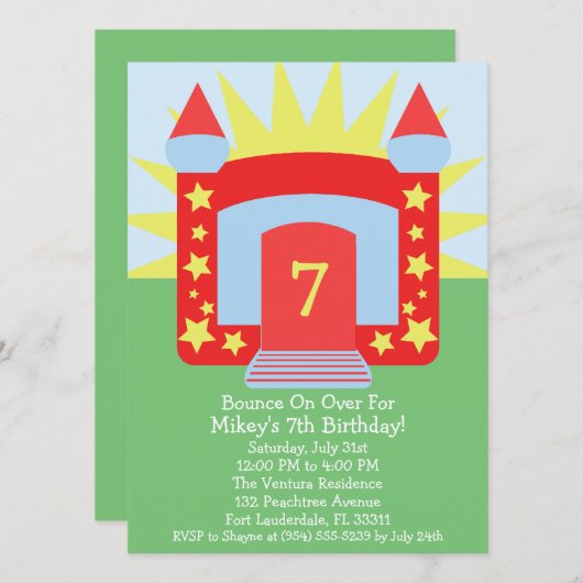 Roodbal op de bounce kaart (Voorkant / Achterkant)