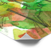 Roodbarngebergte — Waterverf Poster (Hoek)