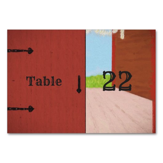 Roodbaron en Daisies country Wedding Reception Kaart (Achterkant)