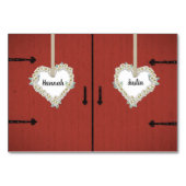 Roodbaron en Daisies country Wedding Reception Kaart (Voorkant)