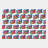 Roodbaron en Koe papierset voor overvulling Inpakpapier Vel (Voorkant)