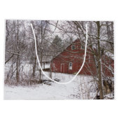 Roodbaron in de sneeuw large cadeautasje (Achterkant)