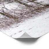 Roodbaron in de sneeuw poster (Hoek)