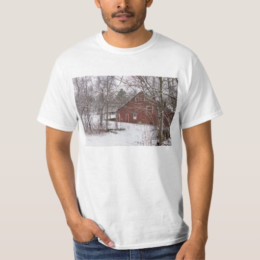 Roodbaron in de sneeuw t-shirt (Voorkant)