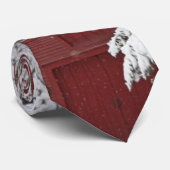 Roodbaron in sneeuw stropdas (Opgerold)