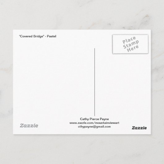 Roodbedekking brug briefkaart (Achterkant)