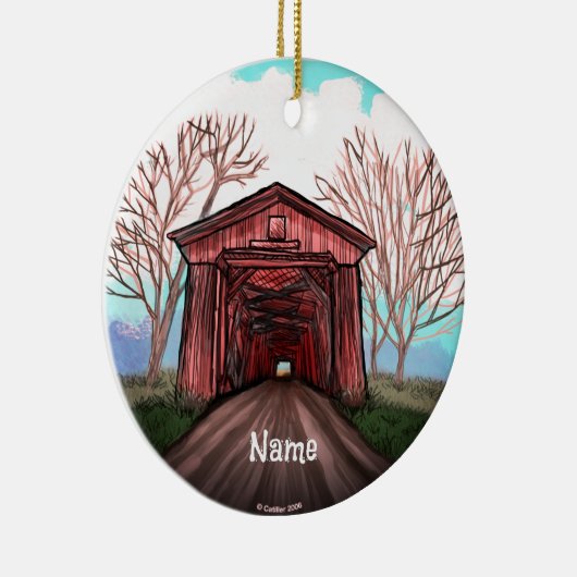 Roodbedekking brug keramisch ornament (Rechts)