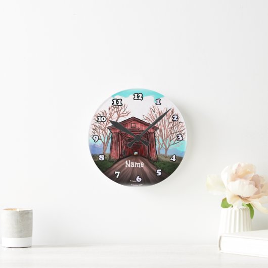 Roodbedekking brug ronde klok (Huis)