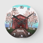 Roodbedekking brug ronde klok (Voorkant)