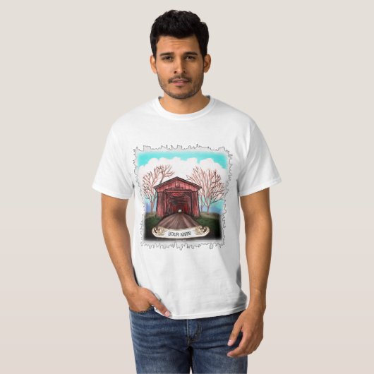 Roodbedekking t-shirt Brug (Voorkant volledig)