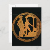 Roodbeeldbeker met afbeelding van Athena, Theseus Briefkaart (Voorkant / Achterkant)
