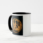 Roodbeeldbeker met afbeelding van Athena, Theseus Mok (Voorkant links)
