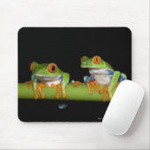 Roodbeige boomkikkers (Agalychnis callidryas) op Muismat (Met muis)