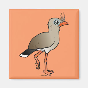Roodbeige Seriema Magneet