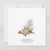  roodbetelauto met kerstboom kaart (Achterkant)