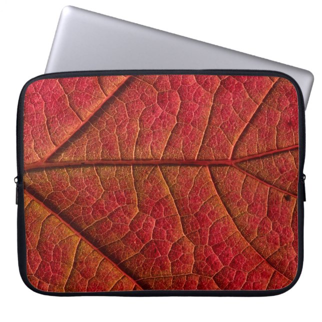 Roodblad Laptop Sleeve (Voorkant)