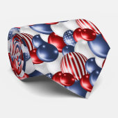 ROODBLAUW WIT PATRIOTTISCH STROPDAS (Opgerold)