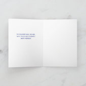 Roodblauwe kaars van het leger - Birthday Kaart (Binnen)