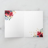 Roodbloem waterverf stethoscoop verpleger bedankt (Binnen)