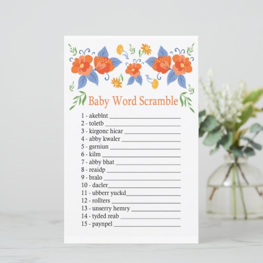 Roodbloemen Baby woordzwembad (Staand voorkant)