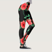 Roodbloemige Leggings (Rechts)
