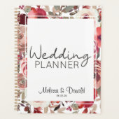 Roodbloesse Rozen bruiloft Planner (Voorkant)