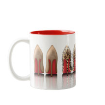 Roodbodemstiletto's in luipaard, zwart, bestudeerd