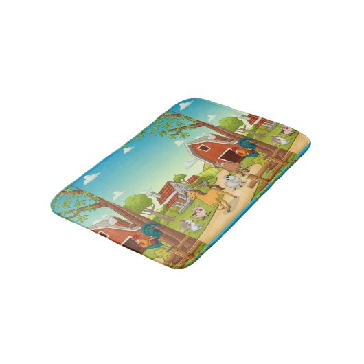 Roodboerderijbonen en wilde dieren badmat (Gekanteld)