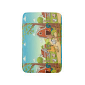 Roodboerderijbonen en wilde dieren badmat (Voorkant Verticaal)