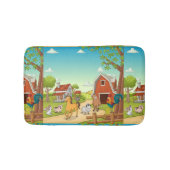 Roodboerderijbonen en wilde dieren badmat (Voorkant)