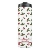 Roodbogen en kerstheilige Planten Thermosbeker (Voorkant)