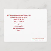 Roodbomen voor T-shirts, cadeautjes, stickers en p Aankondigingskaart (Achterkant)