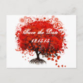 Roodbomen voor T-shirts, cadeautjes, stickers en p Aankondigingskaart (Voorkant)