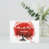 Roodbomen voor T-shirts, cadeautjes, stickers en p Aankondigingskaart (Staand voorkant)