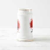 Roodbomen voor T-shirts, cadeautjes, stickers en p Bierpul (Center)