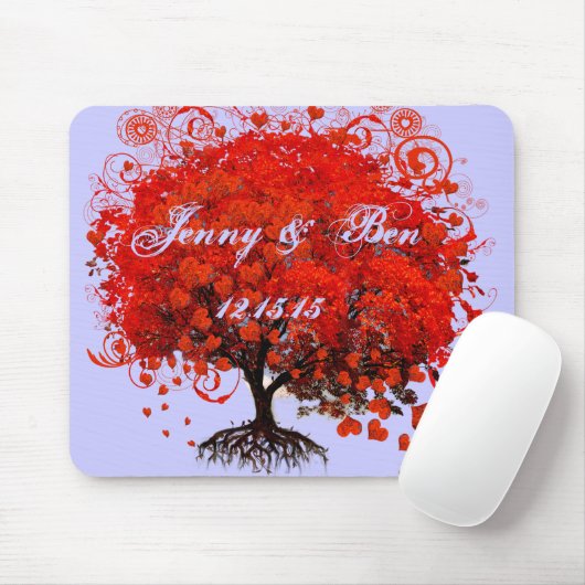 Roodbomen voor T-shirts, cadeautjes, stickers en p Muismat (Met muis)