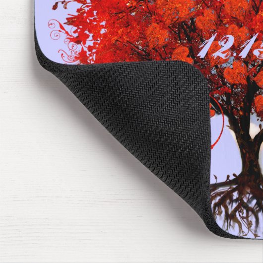 Roodbomen voor T-shirts, cadeautjes, stickers en p Muismat (Hoek)