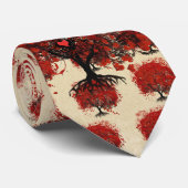 Roodbomen voor T-shirts, cadeautjes, stickers en p Stropdas (Opgerold)