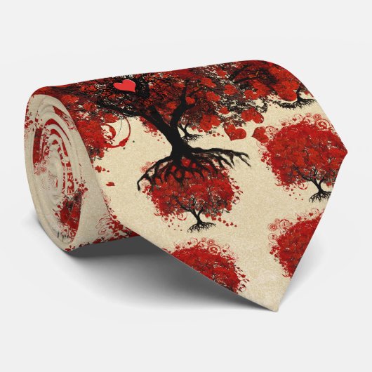 Roodbomen voor T-shirts, cadeautjes, stickers en p Stropdas (Opgerold)