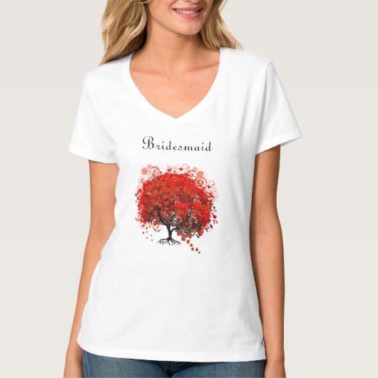 Roodbomen voor T-shirts, cadeautjes, stickers en p T-shirt (Voorkant)