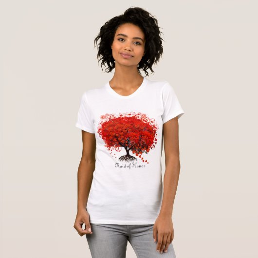 Roodbomen voor T-shirts, cadeautjes, stickers en p T-shirt (Voorkant volledig)