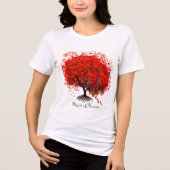 Roodbomen voor T-shirts, cadeautjes, stickers en p Tri-Blend Shirt (Voorkant)
