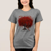Roodbomen voor T-shirts, cadeautjes, stickers en p Tri-Blend Shirt (Voorkant)