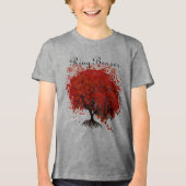 Roodbomen voor T-shirts, cadeautjes, stickers en p Tri-Blend Shirt (Voorkant)