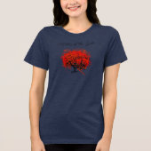 Roodbomen voor T-shirts, cadeautjes, stickers en p Tri-Blend Shirt (Voorkant)